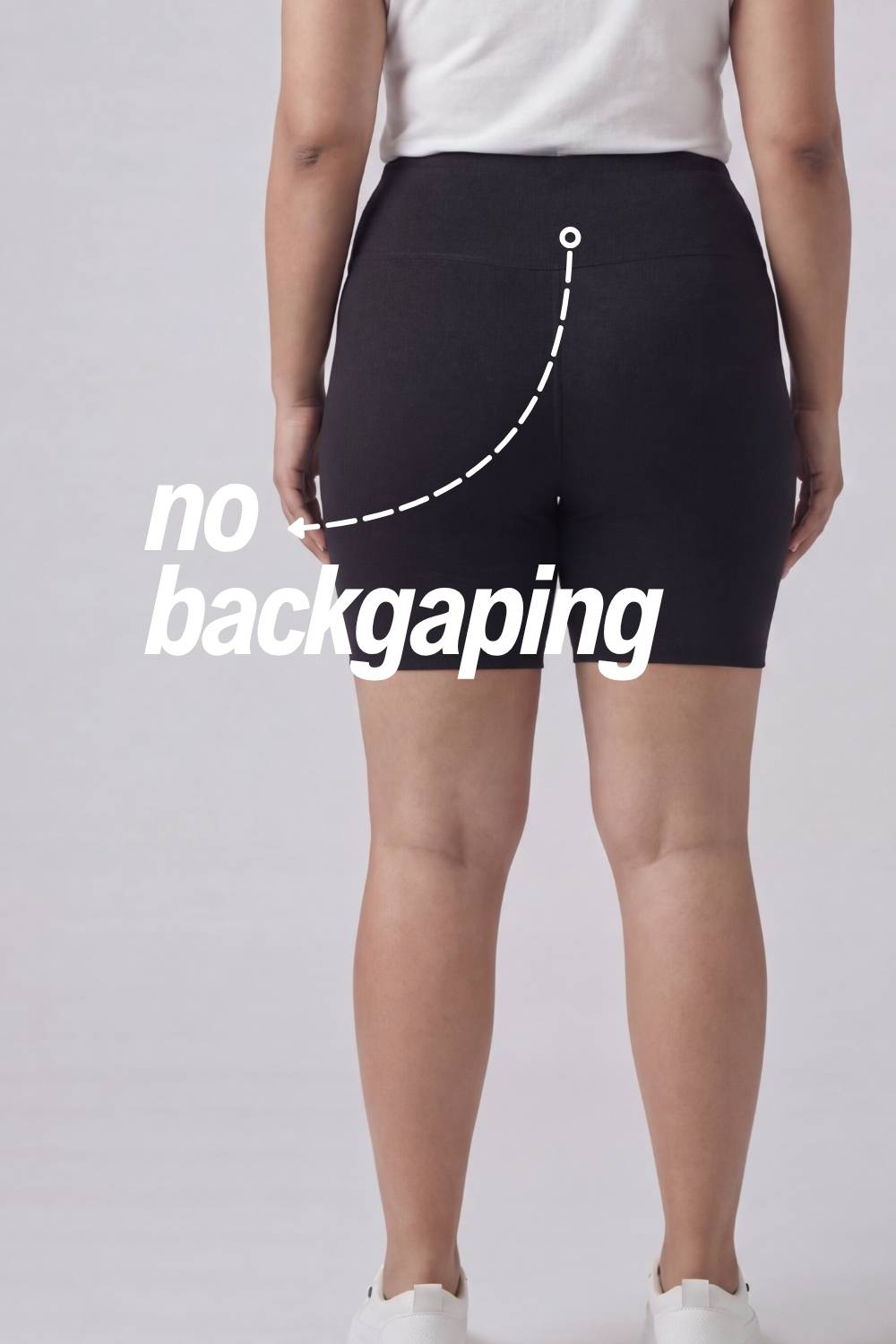 Plus Size Black Tummy Shaper Shorts for Women