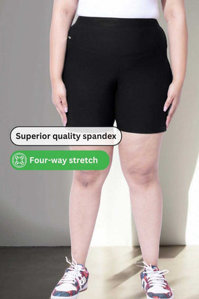 Plus Size Black Tummy Shaper Shorts
