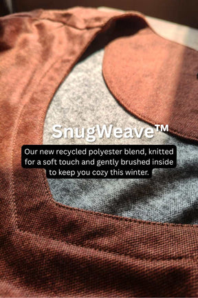 Plus Size Rust A Line SnugWeave™ Winter Dress