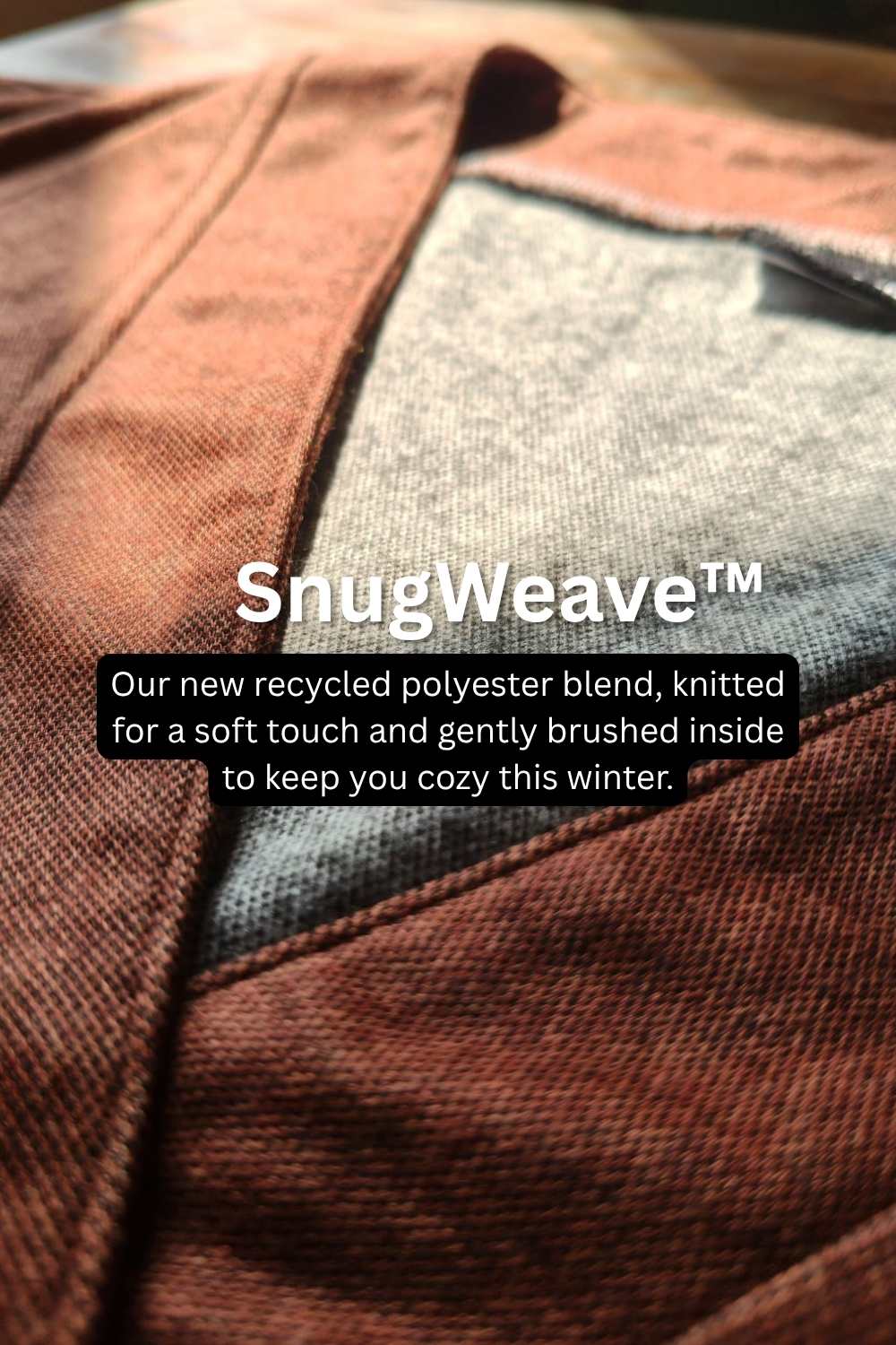 Plus Size Rust V Neck SnugWeave™ Winter Top