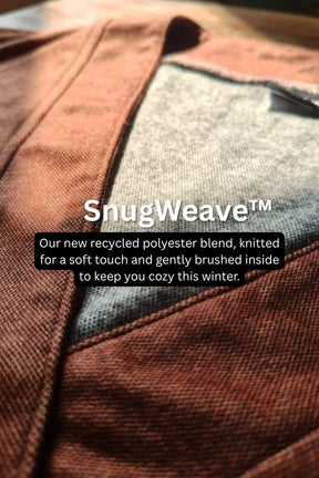 Plus Size Rust V Neck SnugWeave™ Winter Top