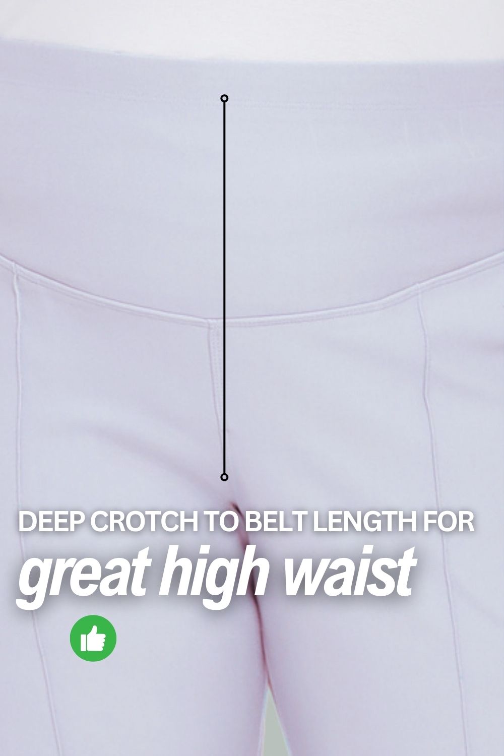 Plus Size Ice Blue Tummy Shaper Straight Fit Pants for Women