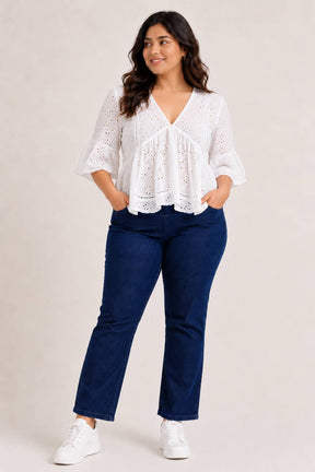 Navy Blue Light Fade Straight Fit Jeans