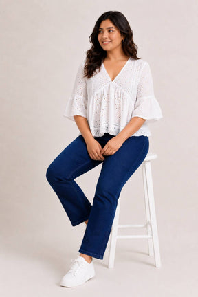 Navy Blue Light Fade Straight Fit Jeans