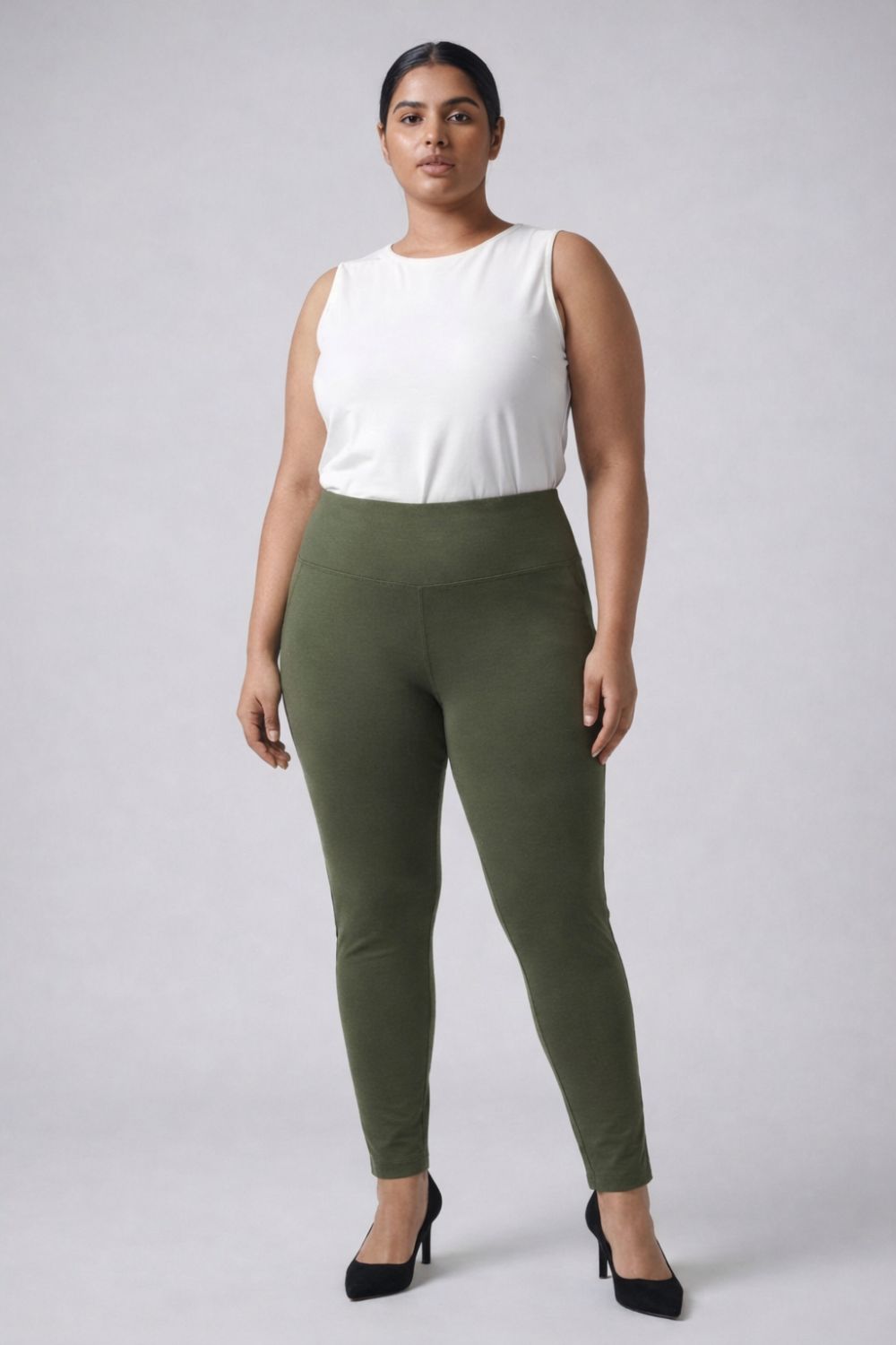 Olive Essential Tummy Shaper Jegging