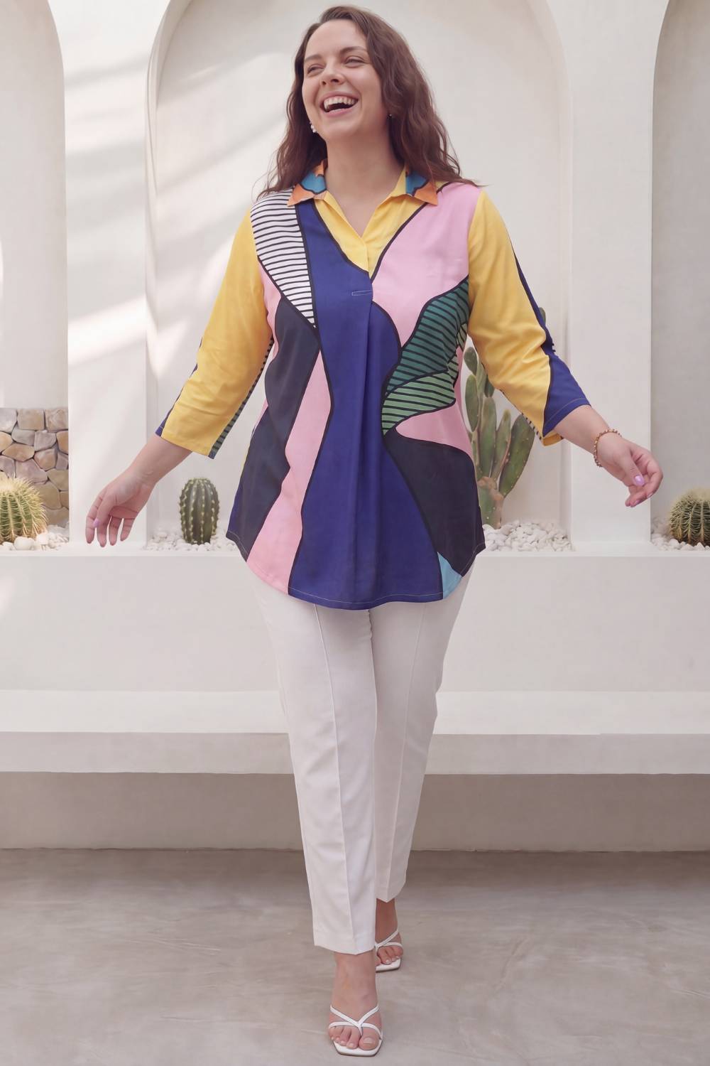 Modern Art Centre Pleat Top
