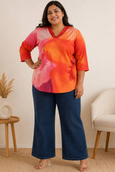 Plus Size Floral Top