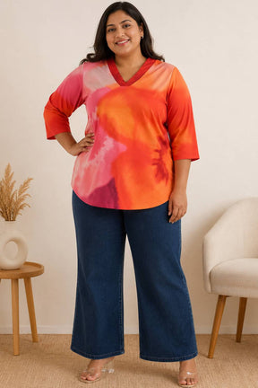 Plus Size Floral Top