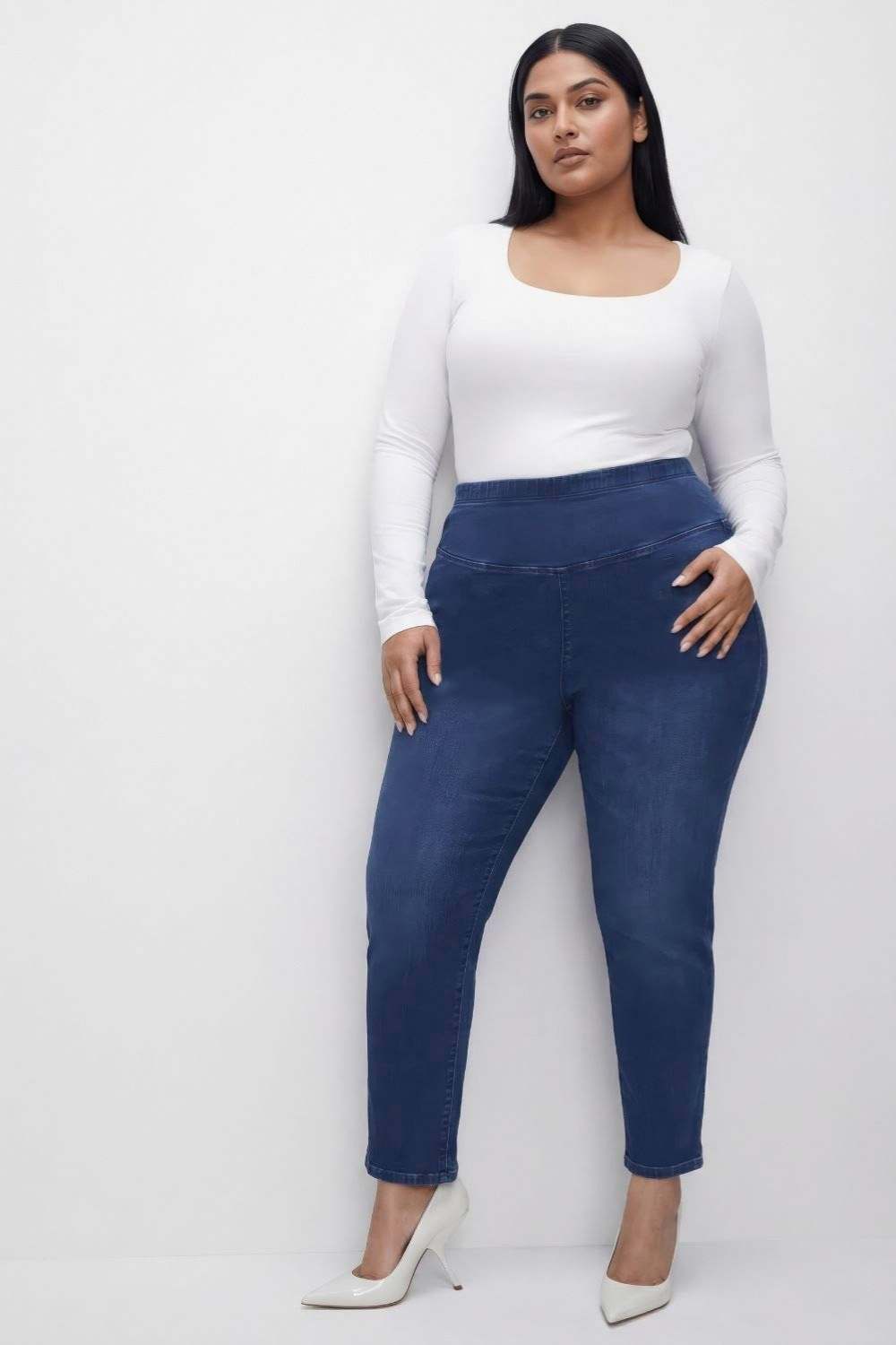 Navy Blue Light Fade Straight Fit Jeans