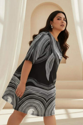 Marble Printed Dress