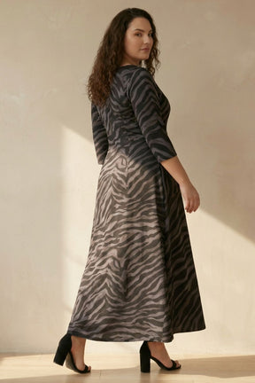 Black Nightiger Printed Maxi Dress