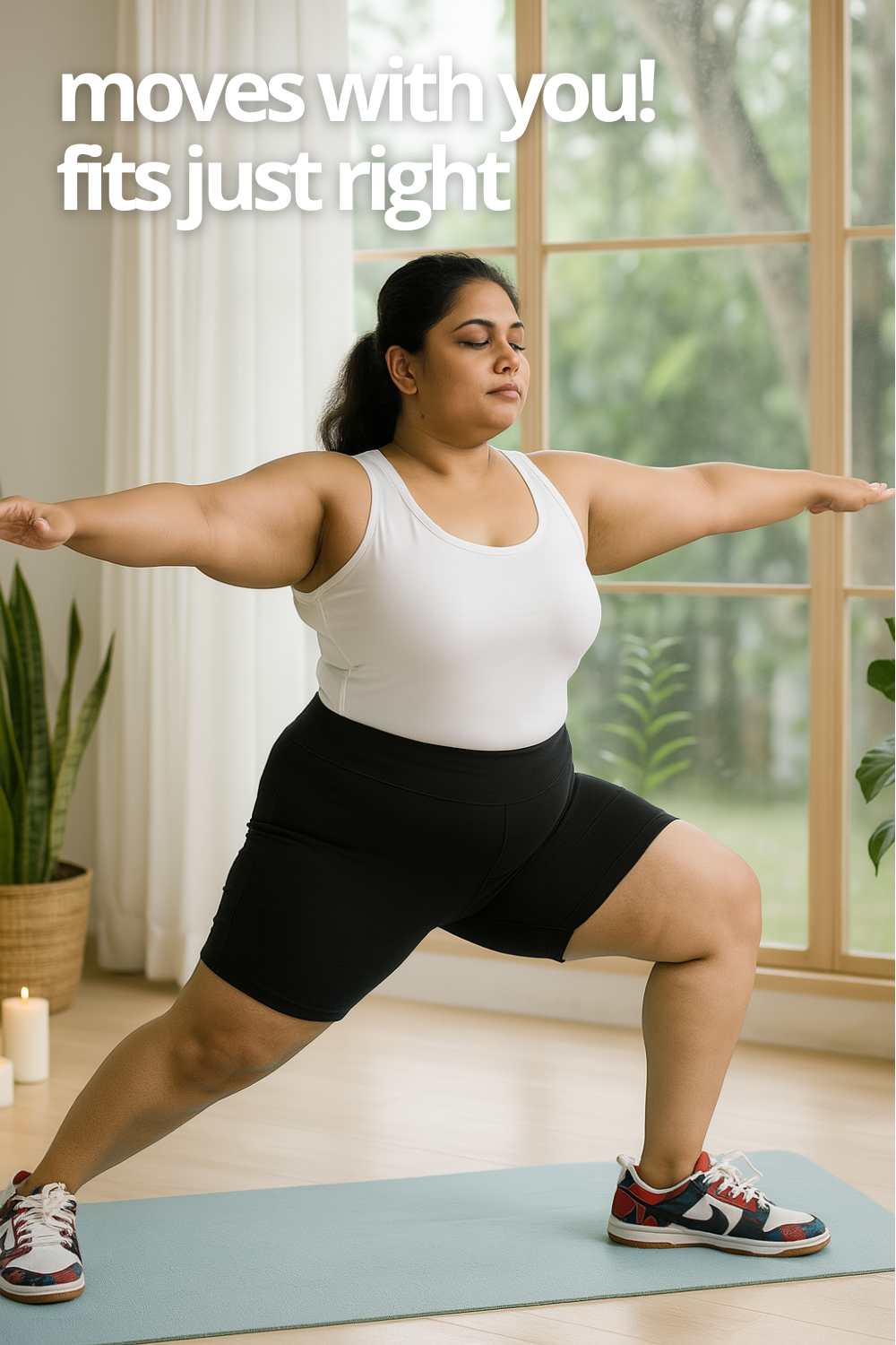 Plus Size Black Tummy Shaper Shorts