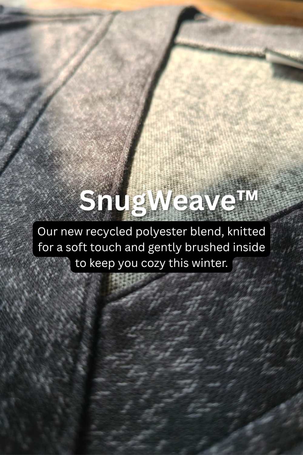 Plus Size Charcoal Grey V Neck SnugWeave™ Winter Kurta