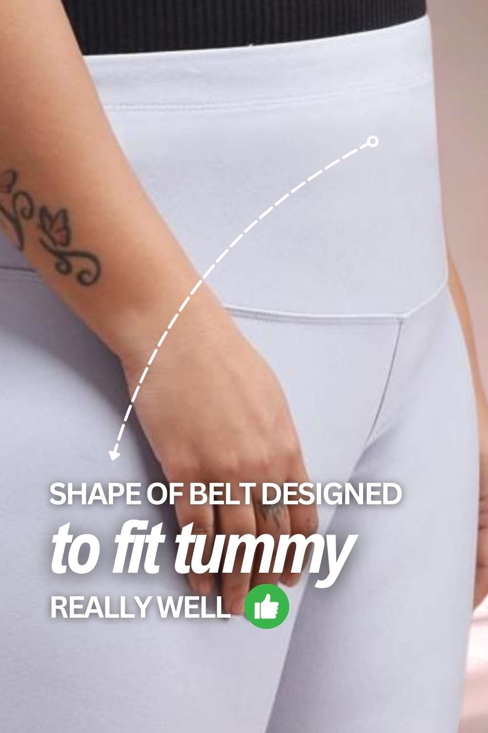 Ice Blue Tummy Tucker Jeggings