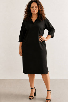 Black Classic Polo Dress