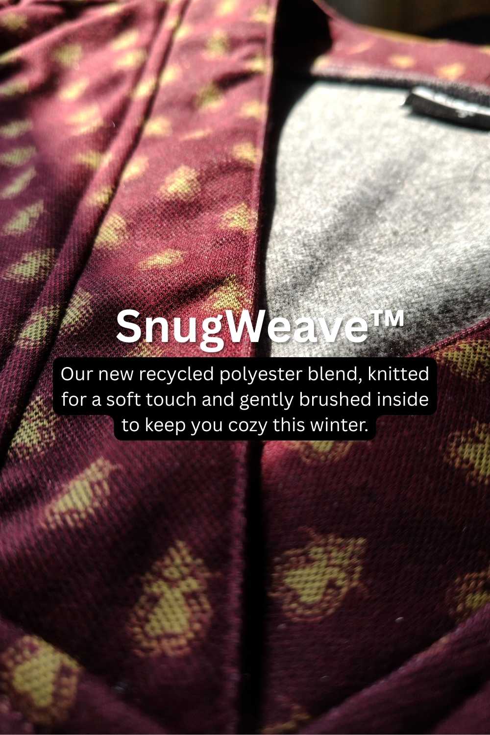 Plus Size Maroon Border Print SnugWeave™ Winter Kurta