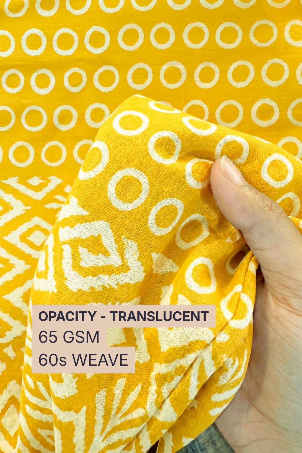 Buy Radiant Ring Cotton Blend Fabric 56 Inches Width