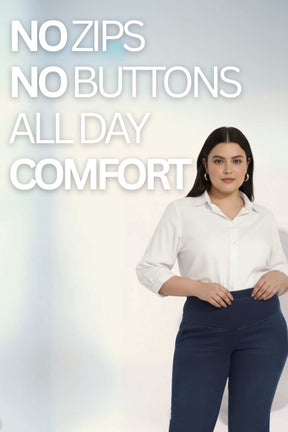 Navy Blue Light Fade Flare Jeans