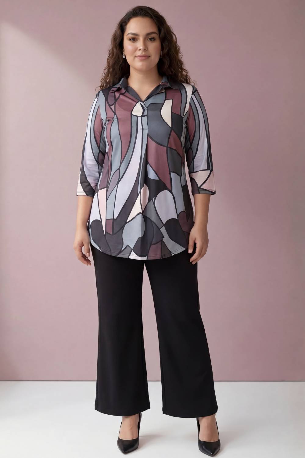 Comfortable Magical Mirage Centre Pleat Top
