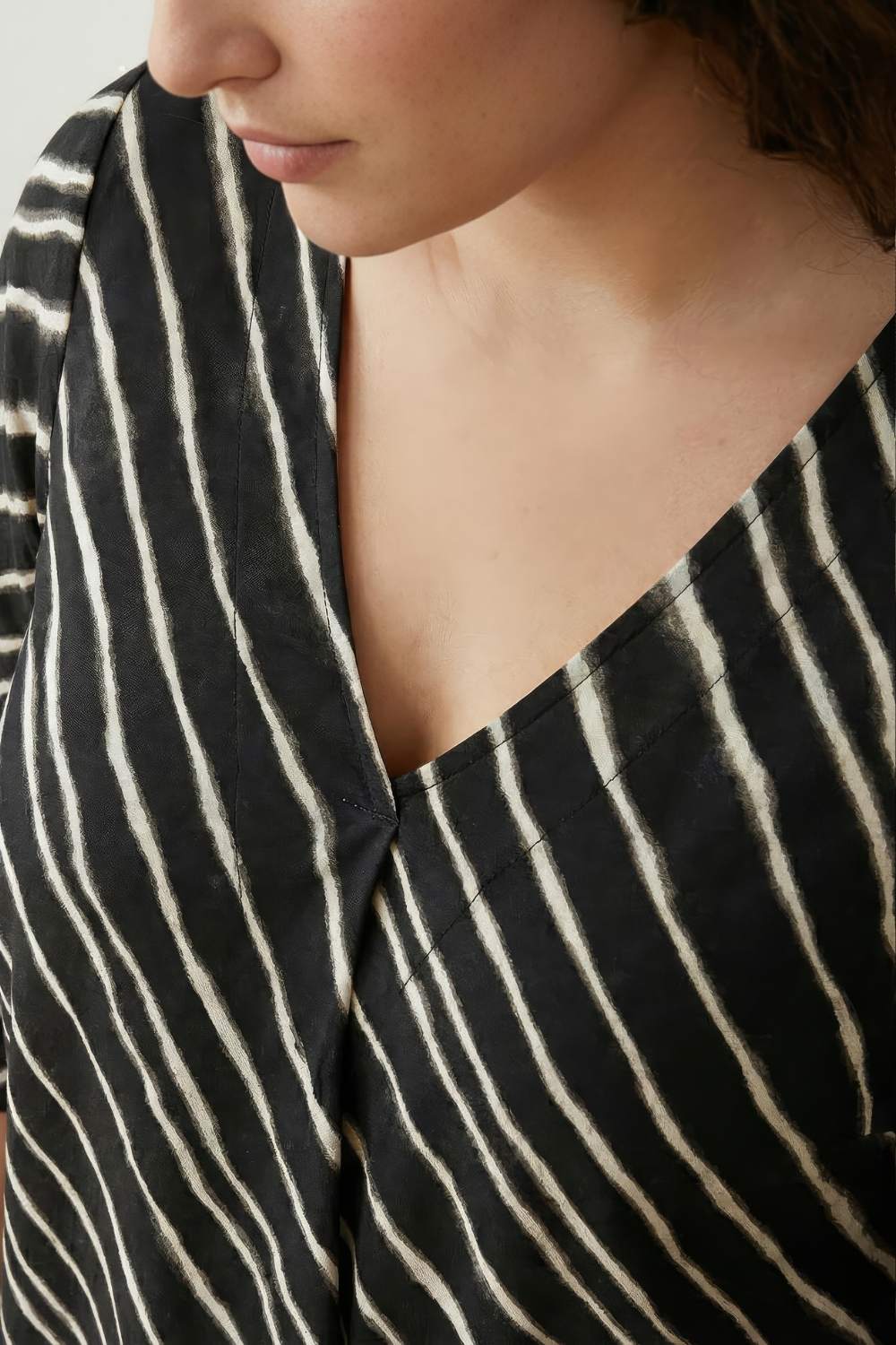 Plus Size Black Leheriya Coord Set