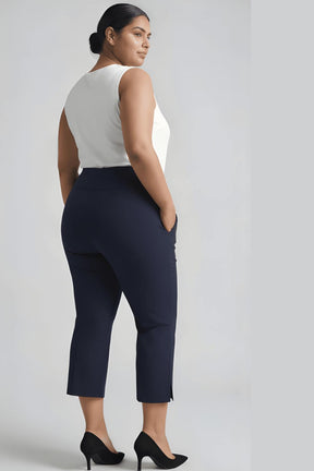 Navy New Fit Tummy Tucker Crop Pants