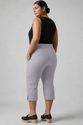 English Grey New Fit Tummy Tucker Crop Pants