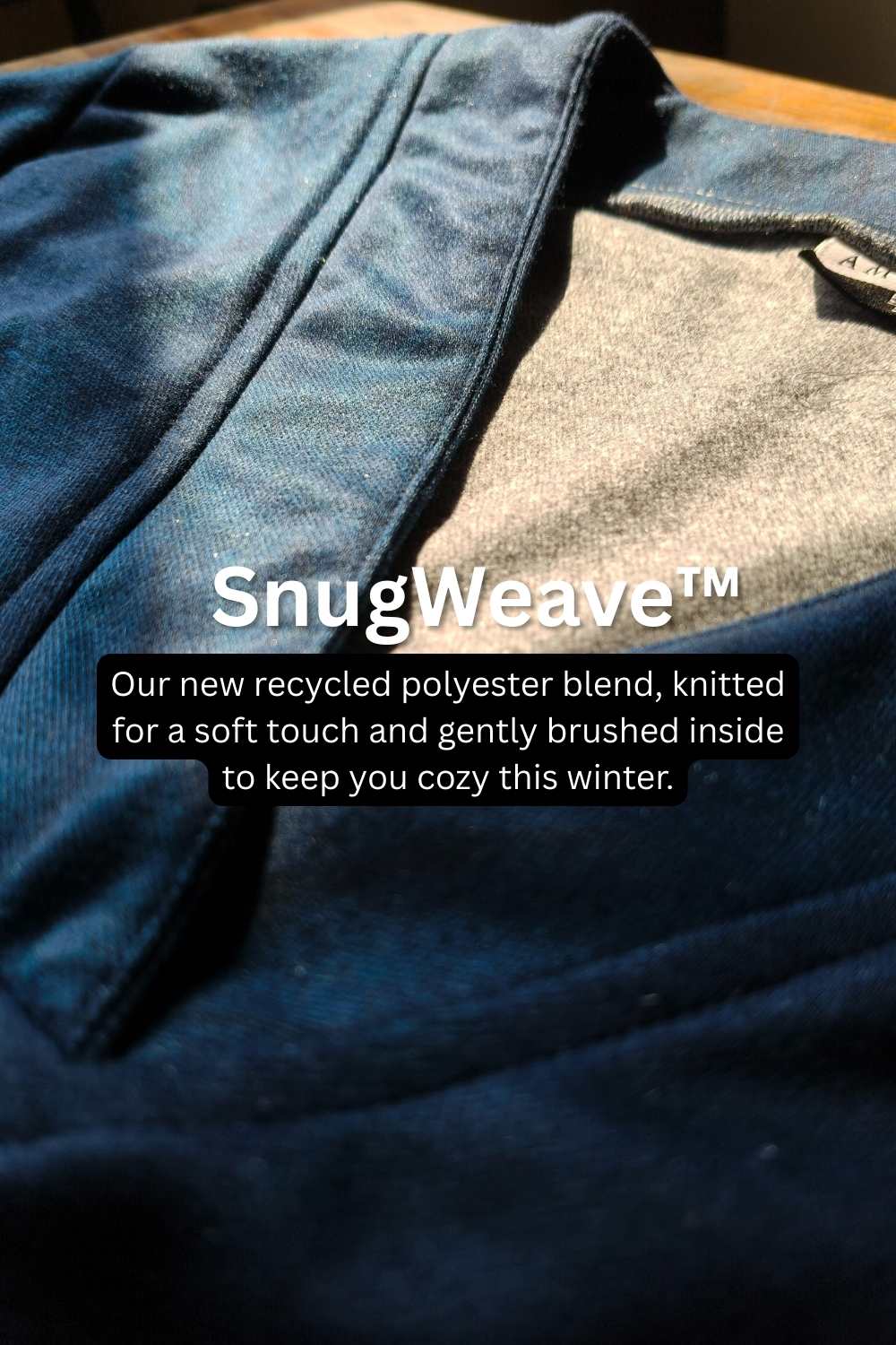 Plus Size Blue Floral SnugWeave™ Winter Kurta