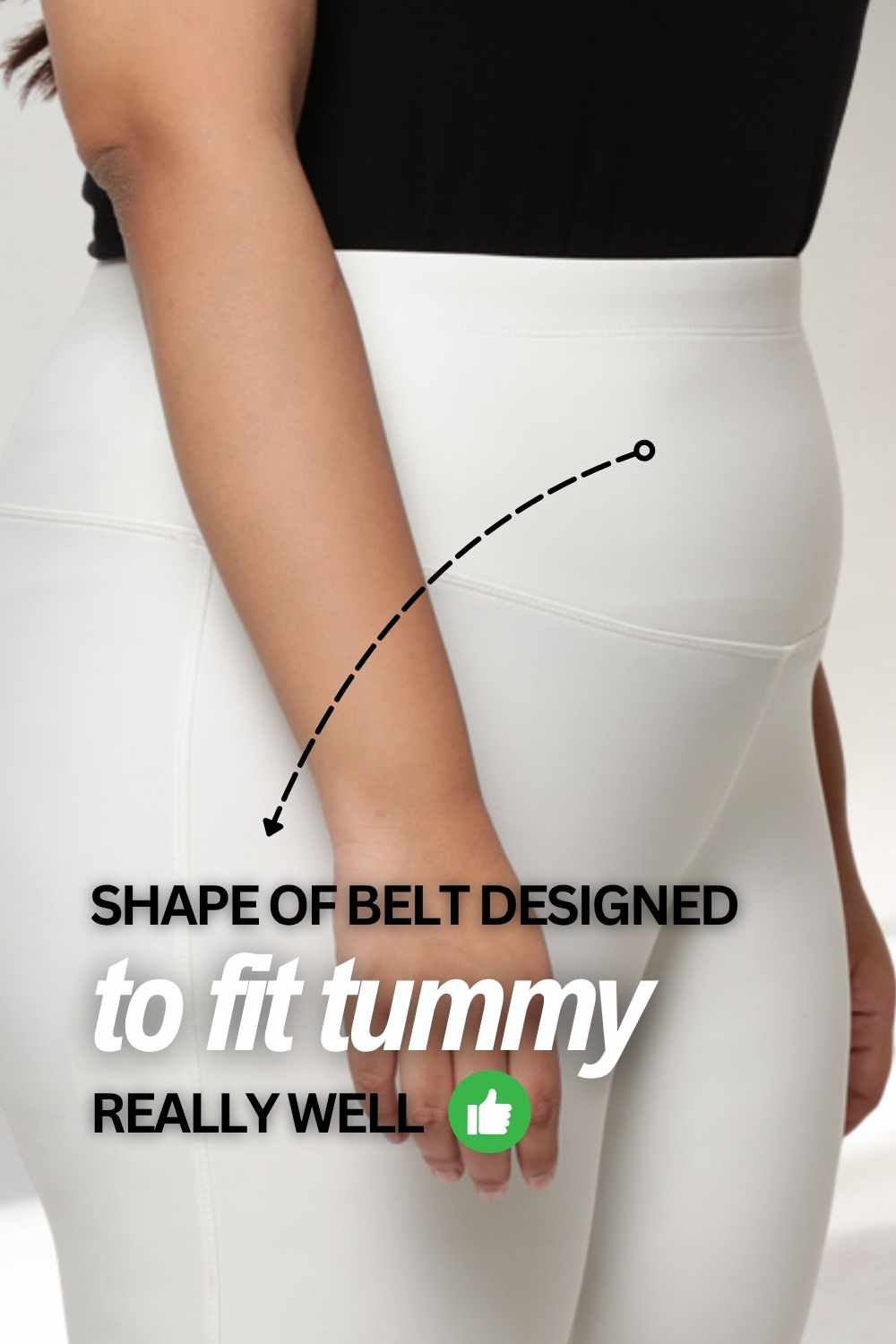 Plus Size High Waist White Jeggings