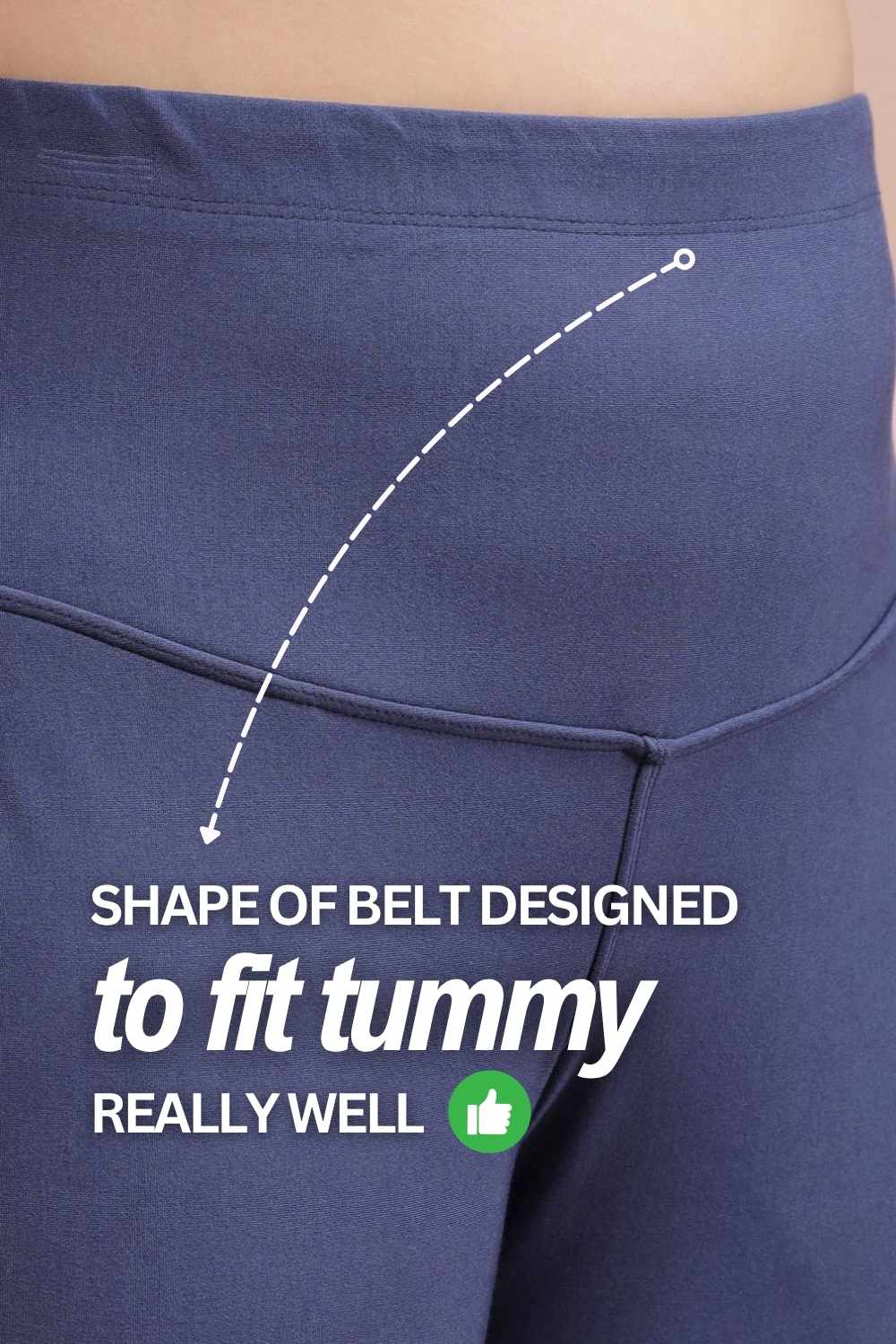 Plus Size Denim Blue Tummy Shaper Flare Pants