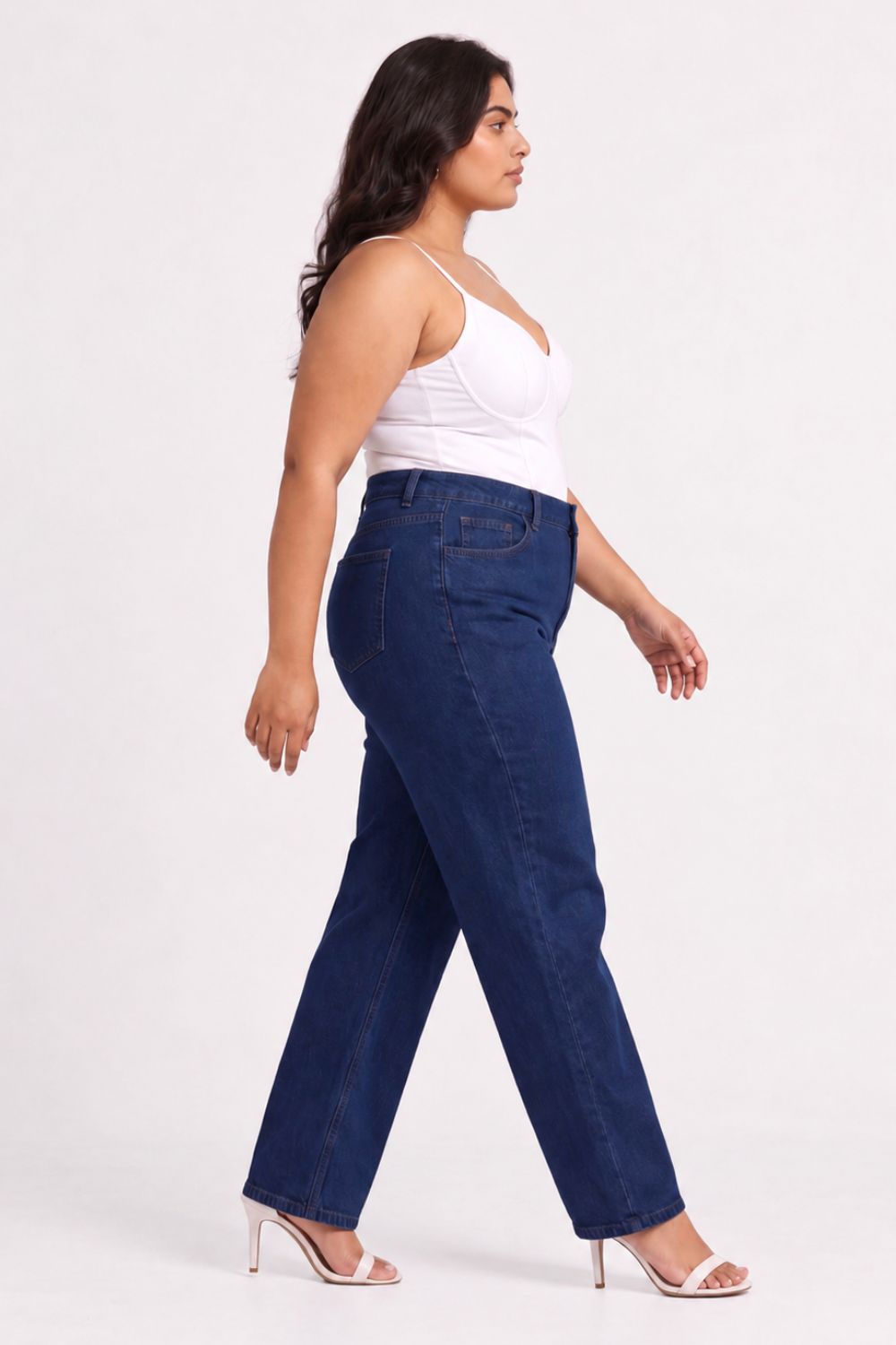 Plus Size Straight Fit Absolute Navy Blue Jeans