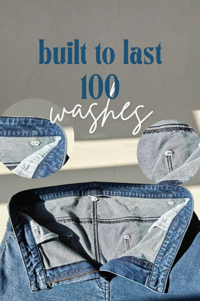 Plus Size Straight Fit Vintage Blue Jeans