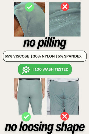 Plus Size Mint Green Tummy Shaper Flare Pants