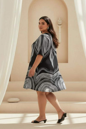 Marble Printed Dress