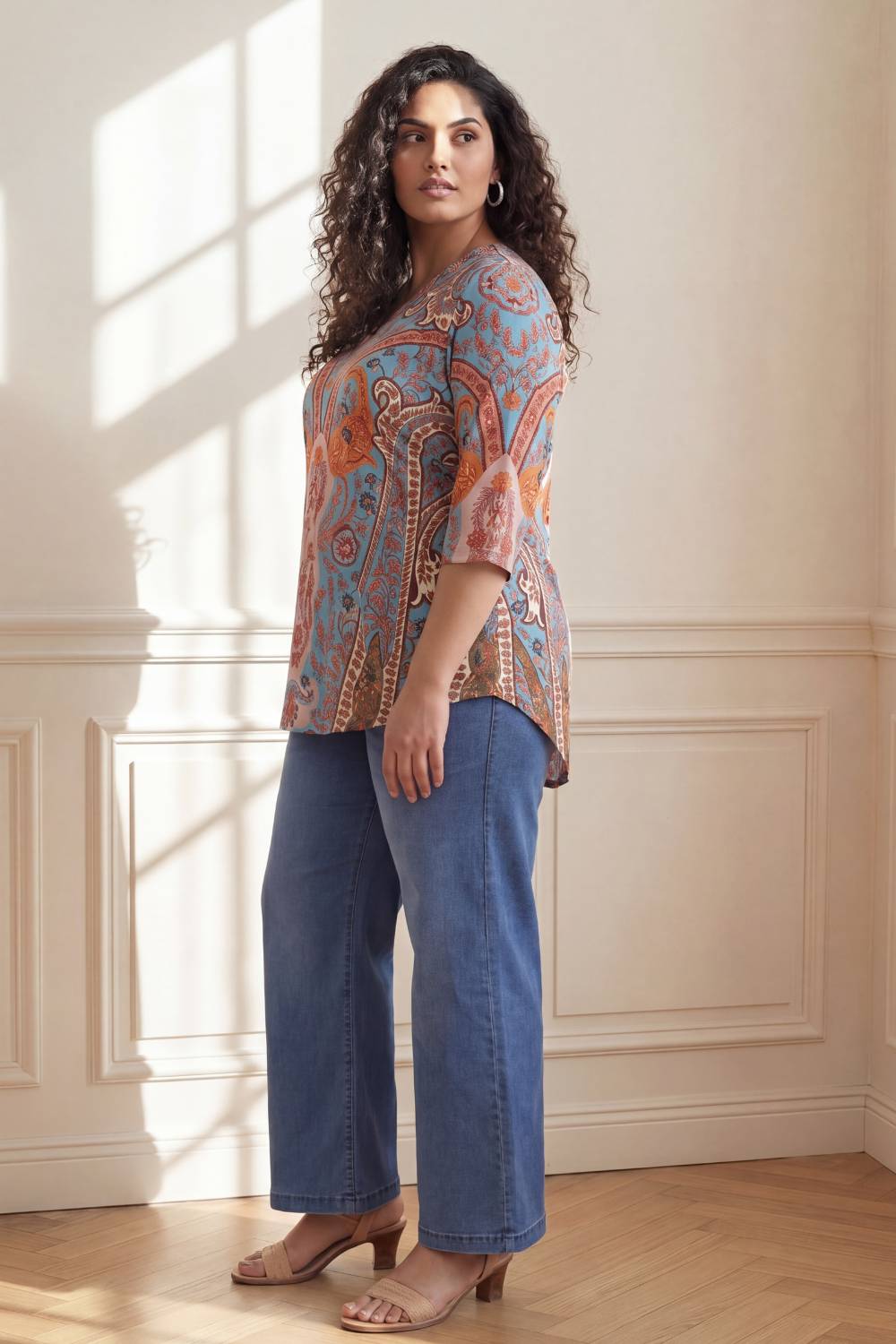 Plus Size Plus Size Multicolor Top