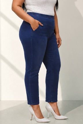 Navy Blue Light Fade Straight Fit Jeans