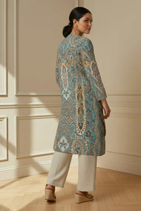 Plus Size Multicolor Ethnic SnugWeave™ Kurta