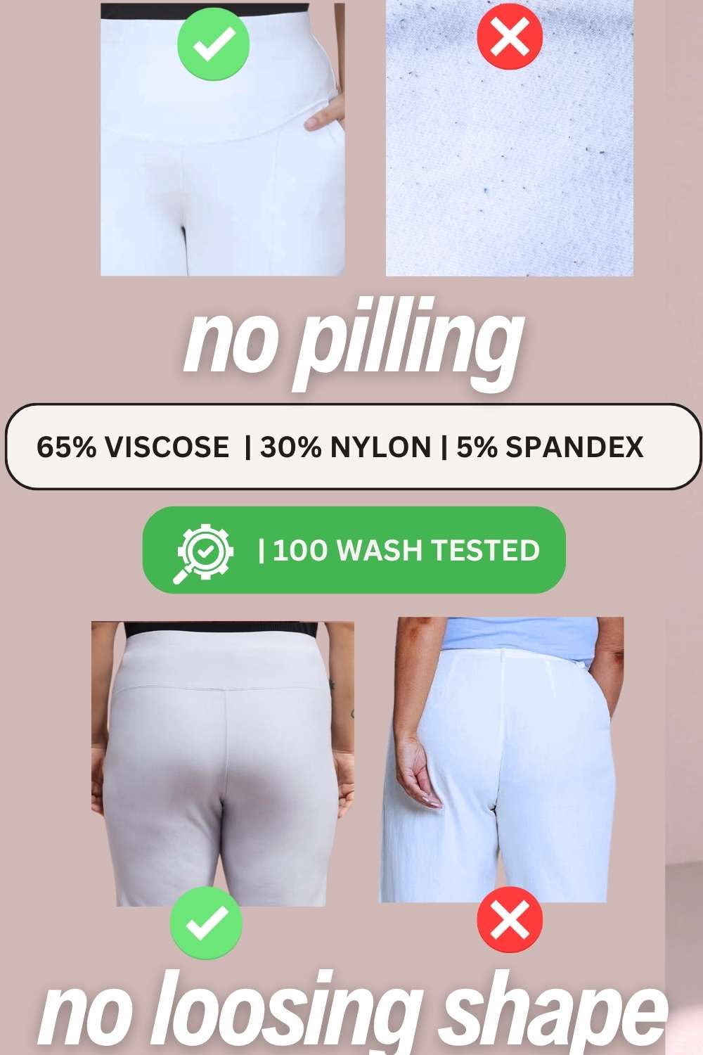 Comfortable Plus Size Ice Blue Tummy Shaper Flare Pants
