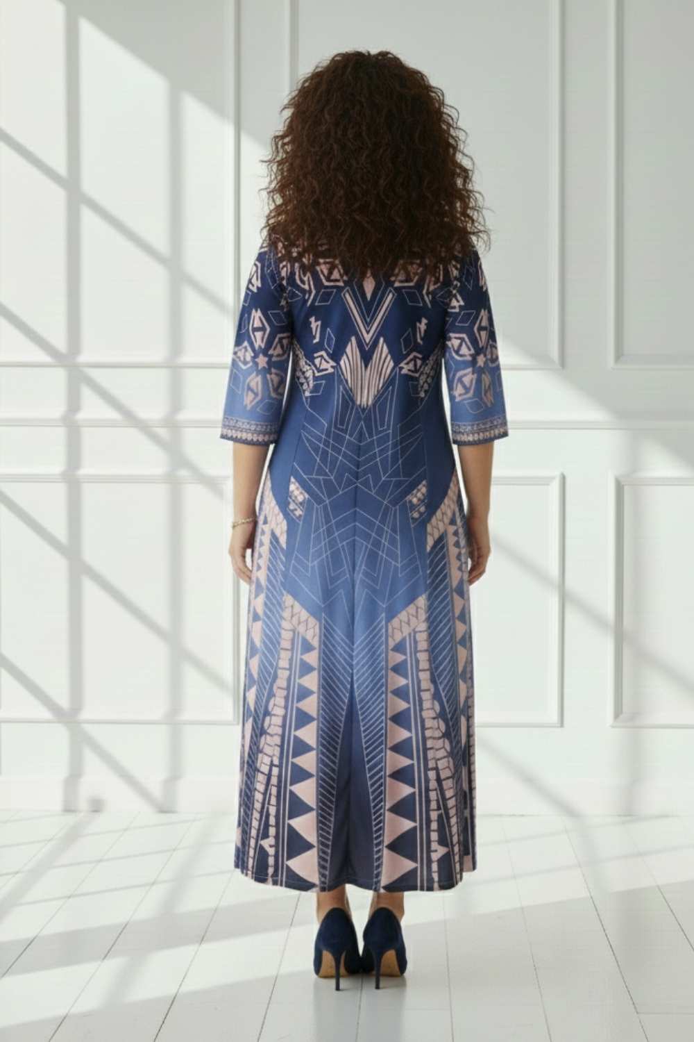 Blue Ombre Knight Queen Dress for Women