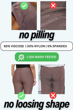 Plus Size Brownish Grey Tummy Shaper Flare Pants