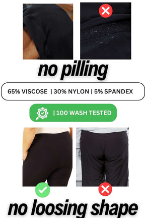 Black New Fit Tummy Tucker Crop Pants