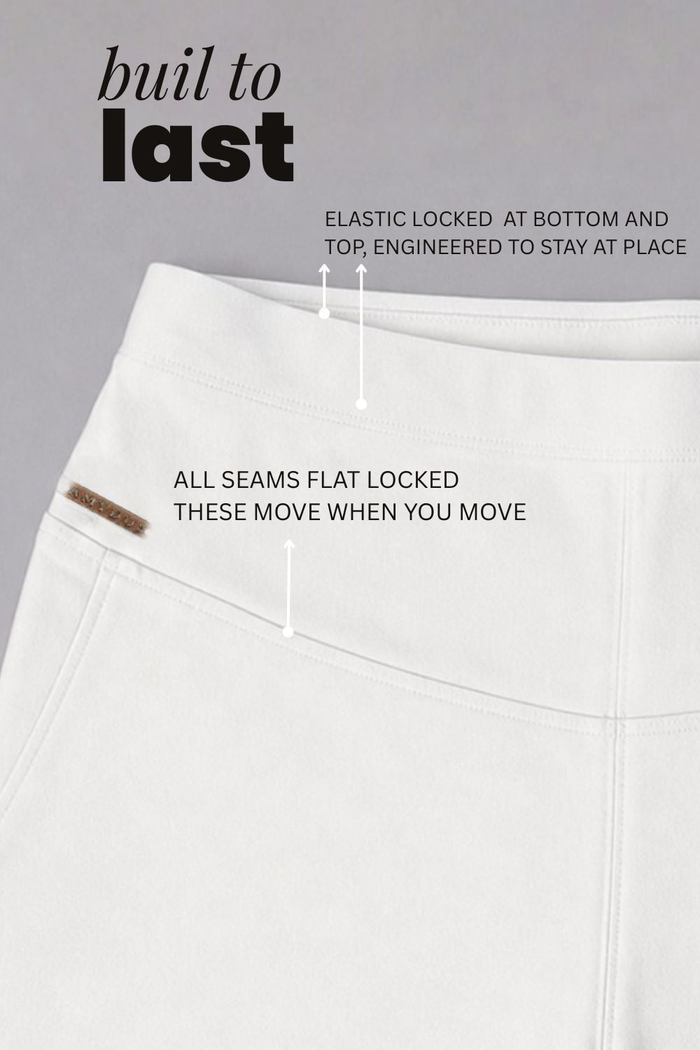 Plus Size White Tummy Shaping Wide Straight Pants