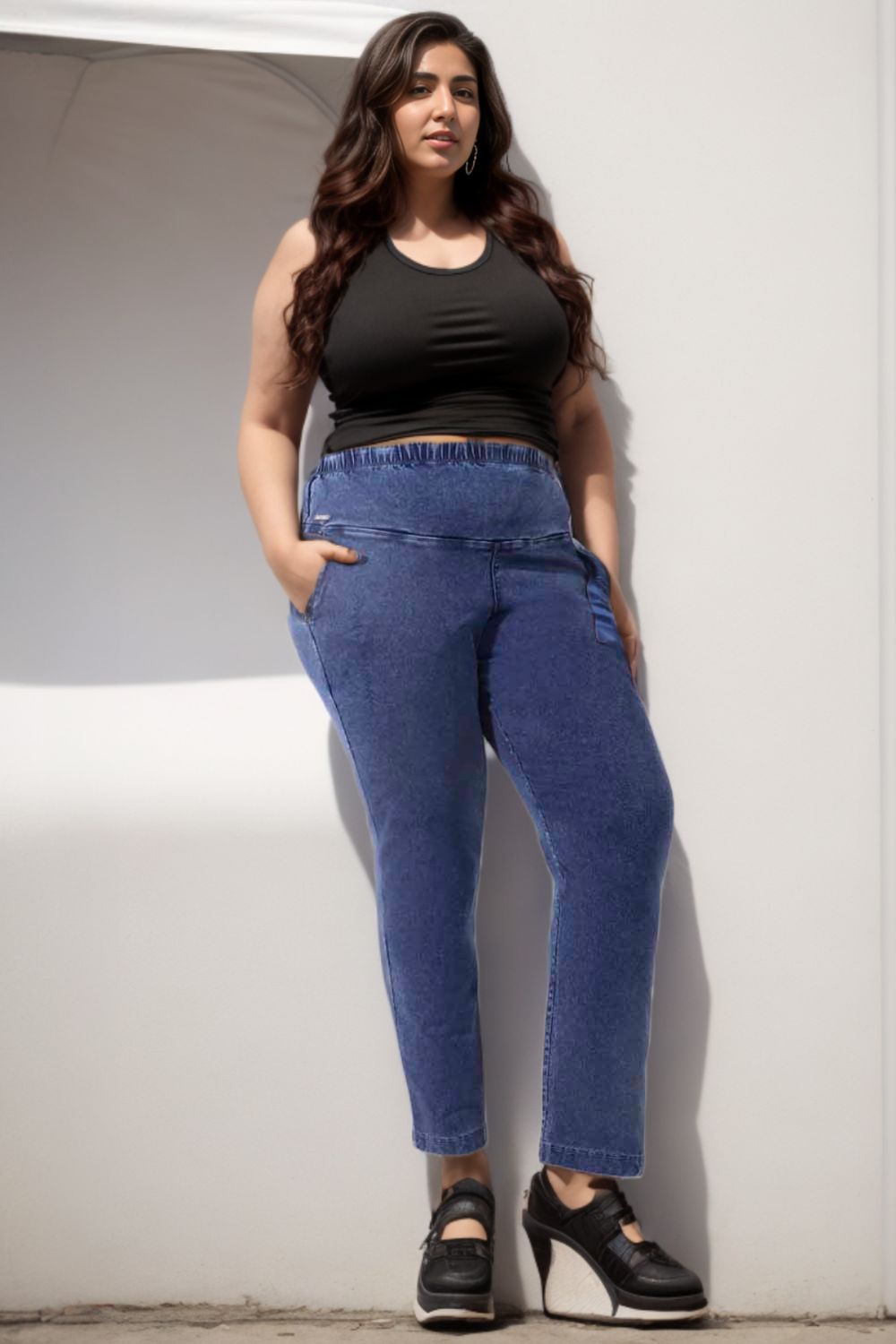 Plus Size Denim Joggers Australia