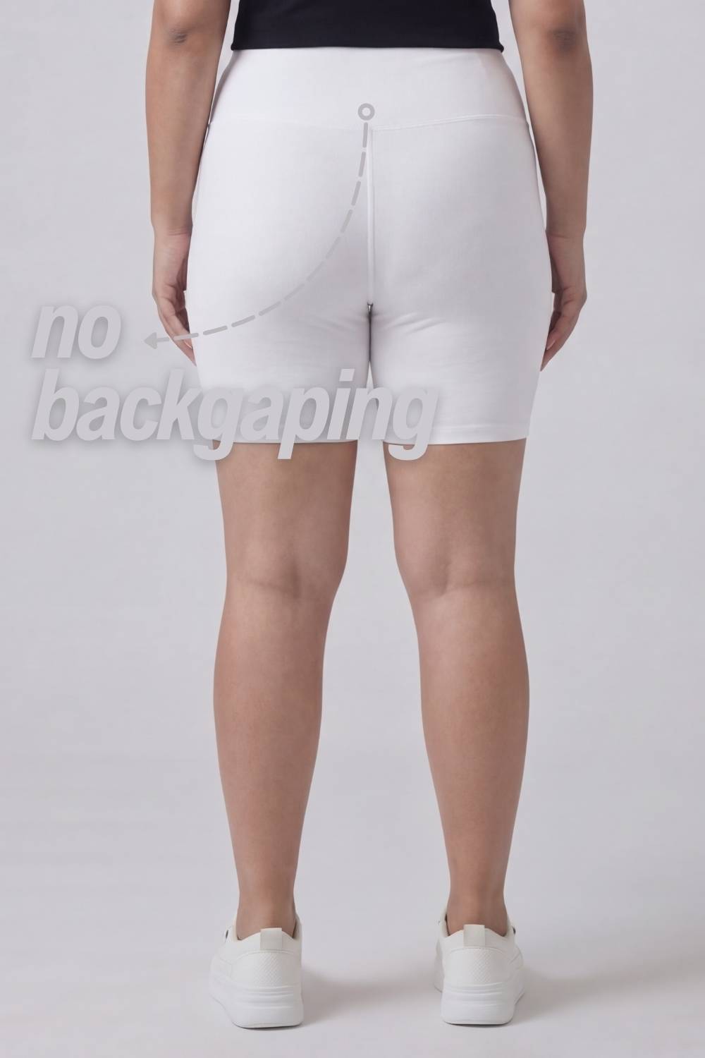 Plus Size Plus Size White Tummy Shaper Shorts