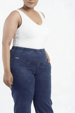 Plus Size Yale Blue Flare Jeans