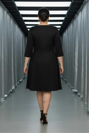 Plus Size Black Party Dress