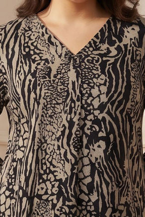 Plus Size Animal Print SnugWeave™ Winter Top Coord Set
