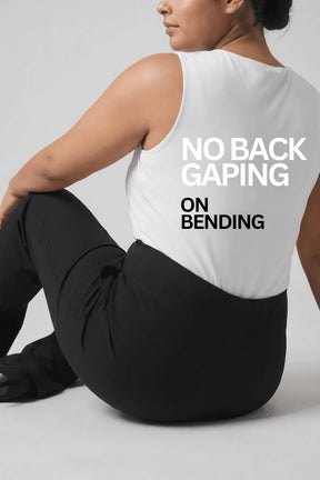 Plus Size Black Tummy Shaper Flare Pants