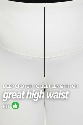 Plus Size High Waist White Jeggings