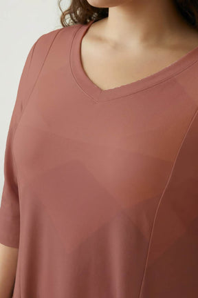 Beige Plus Size Midi Dress