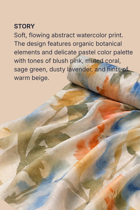 Abstract Cotton Blend Fabric 56 Inches Width